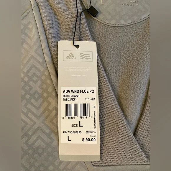 NWT Adidas Advanced Wind Fleece Pullover - Picture 2 of 5